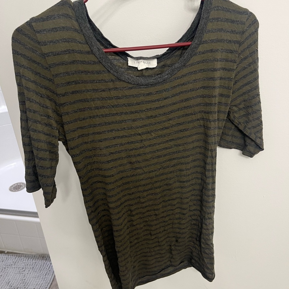 Fitted Green Short Sleeve T-Shirt